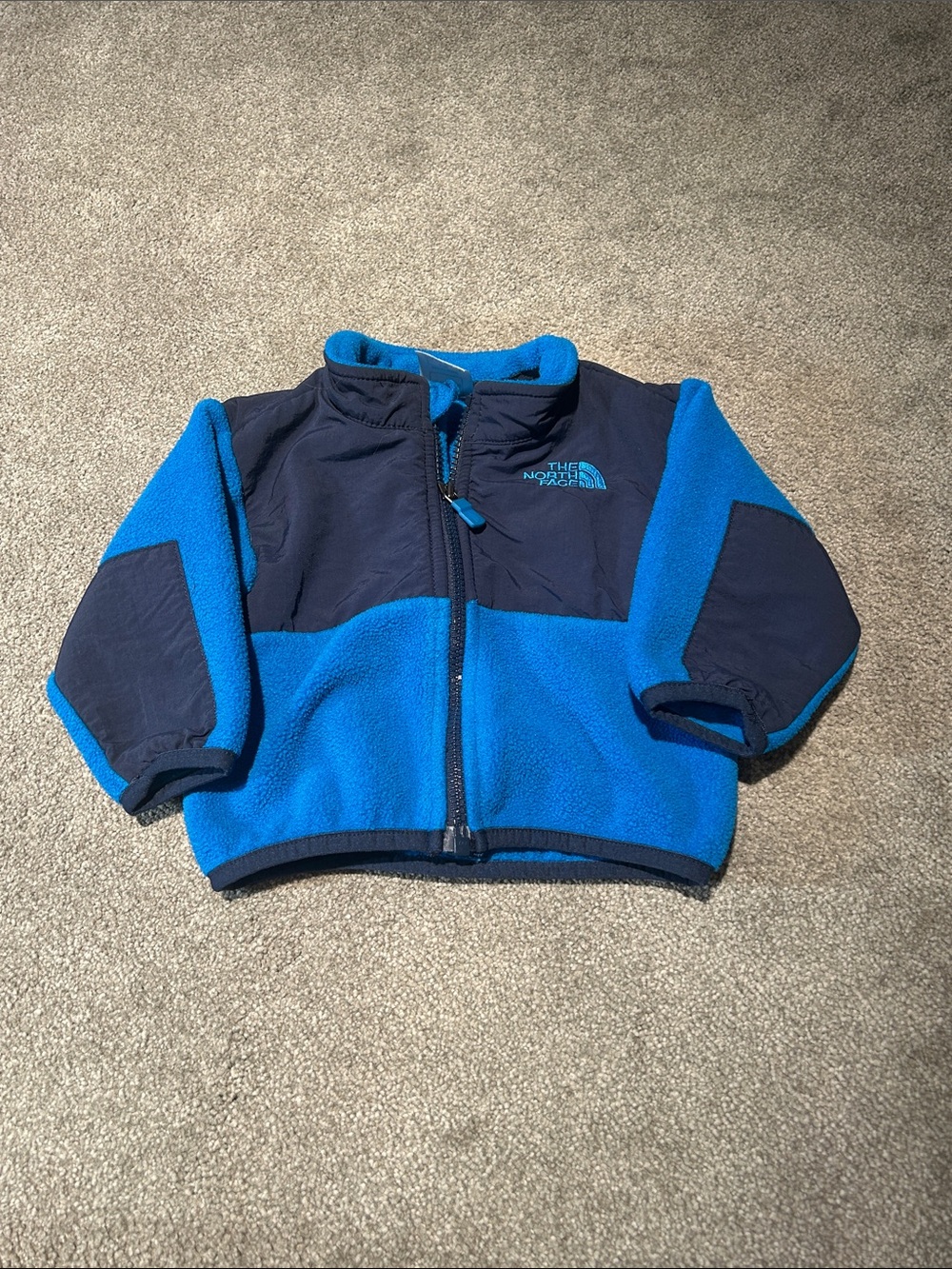 The North Face Bright Blue and Navy Kids Fleece Jacket